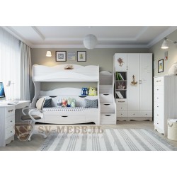 Кровать SV-Мебель Акварель двухъярусная с фотопечатью (80х200)