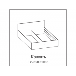 Кровать SV-Мебель Эдем 5 (140х200) дуб венге/дуб млечный