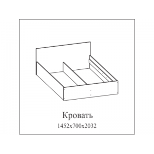 Кровать SV-Мебель Эдем 5 (140х200) дуб венге/дуб сонома
