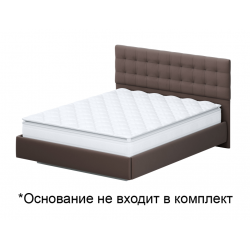Кровать SV-Мебель №2 Венге/Венге ткань/Квадро венге (140х200)