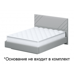 Кровать SV-Мебель №2 Белый/Серый ткань/Лайн серый (160х200) Кровать SV-Мебель №2 Белый/Серый ткань/Лайн серый (160х200)